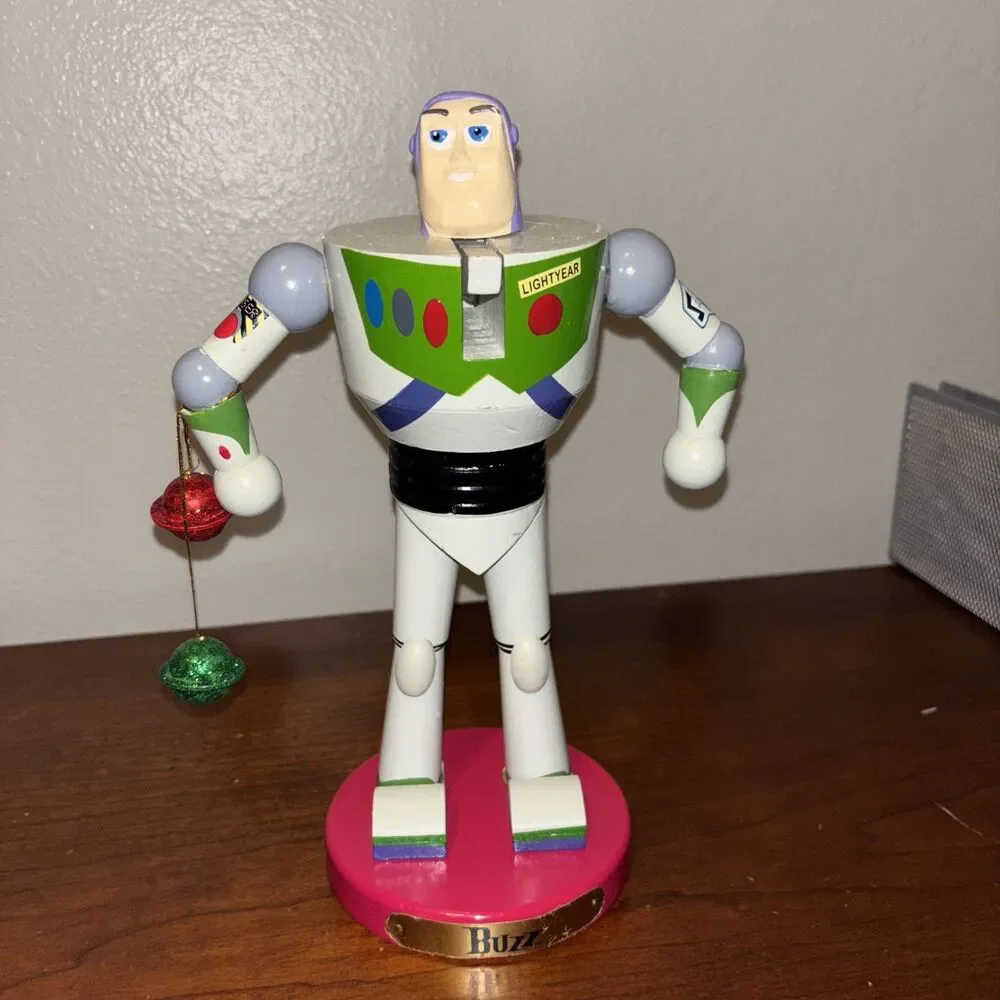 Kurt Adler 11-Inch Disney Buzz Light Year Nutcracker Grey/Green